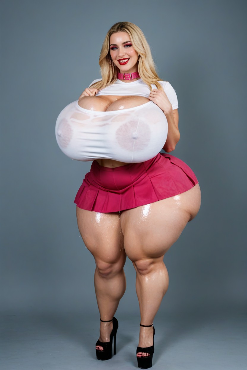 Hdr,evil Smile, Hyper Thighs, Super Long Hair AI Porn