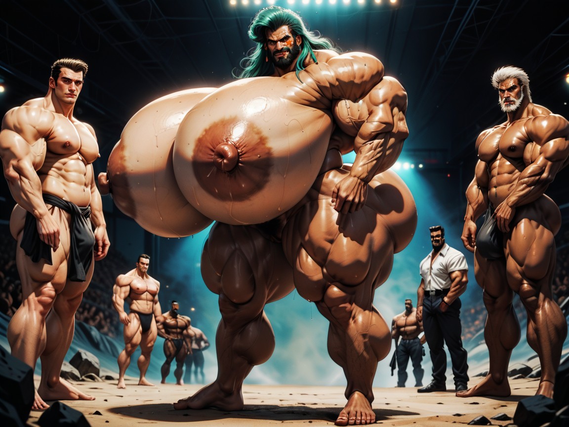 20+, Hyper Bulky, Naked AI Porn