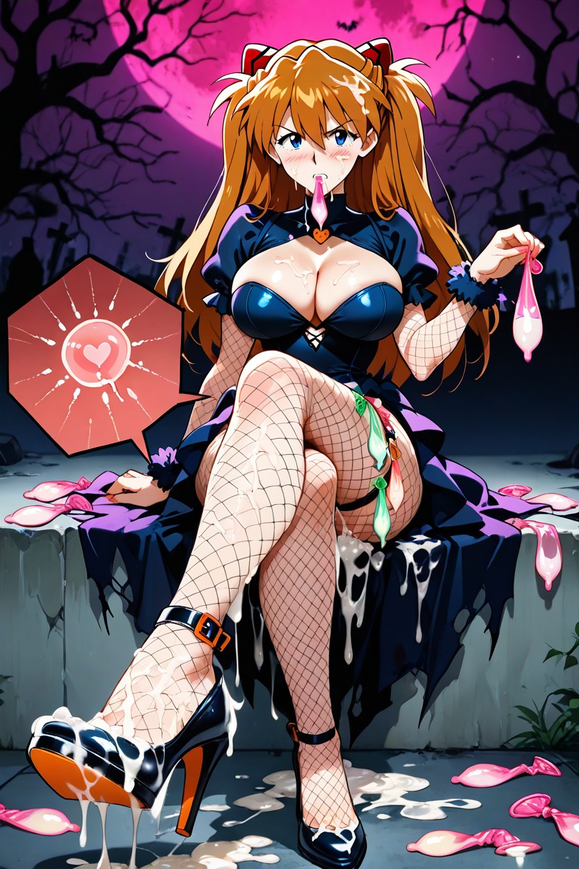 Semen Soaked High Heels, Torn Dress, Used Condom Hentai AI Porn