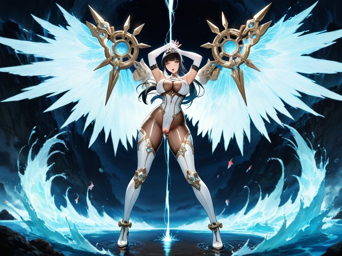 Thick Eyelashes, Skinny, Warm Lighting Colour Tones Hentai AI Porn
