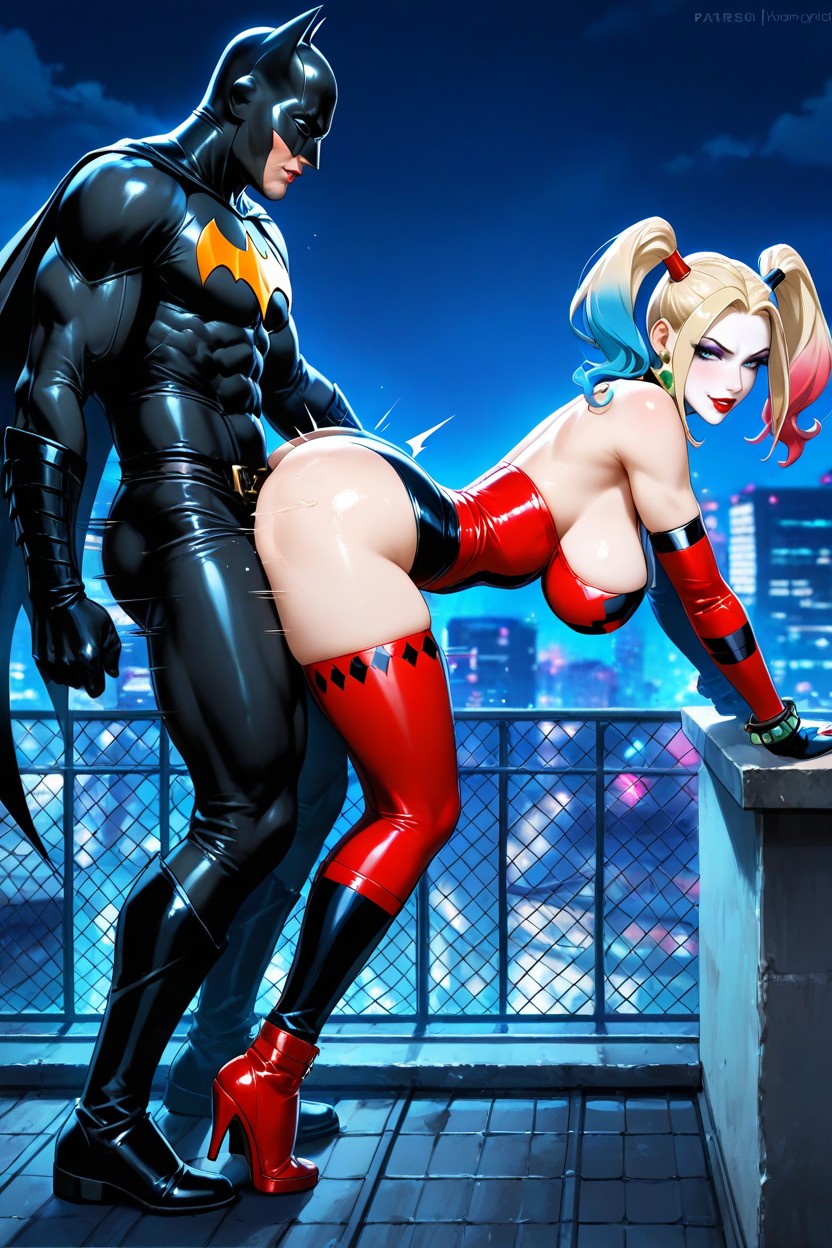 Night, Bimbo, Puffy Breast Hentai AI Porn