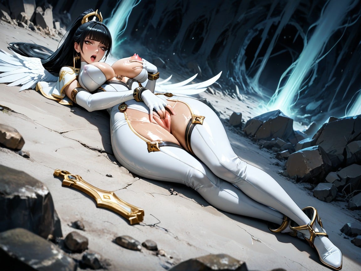 Very Cropped Capelet, Skinny, Massive Eyes Hentai AI Porn