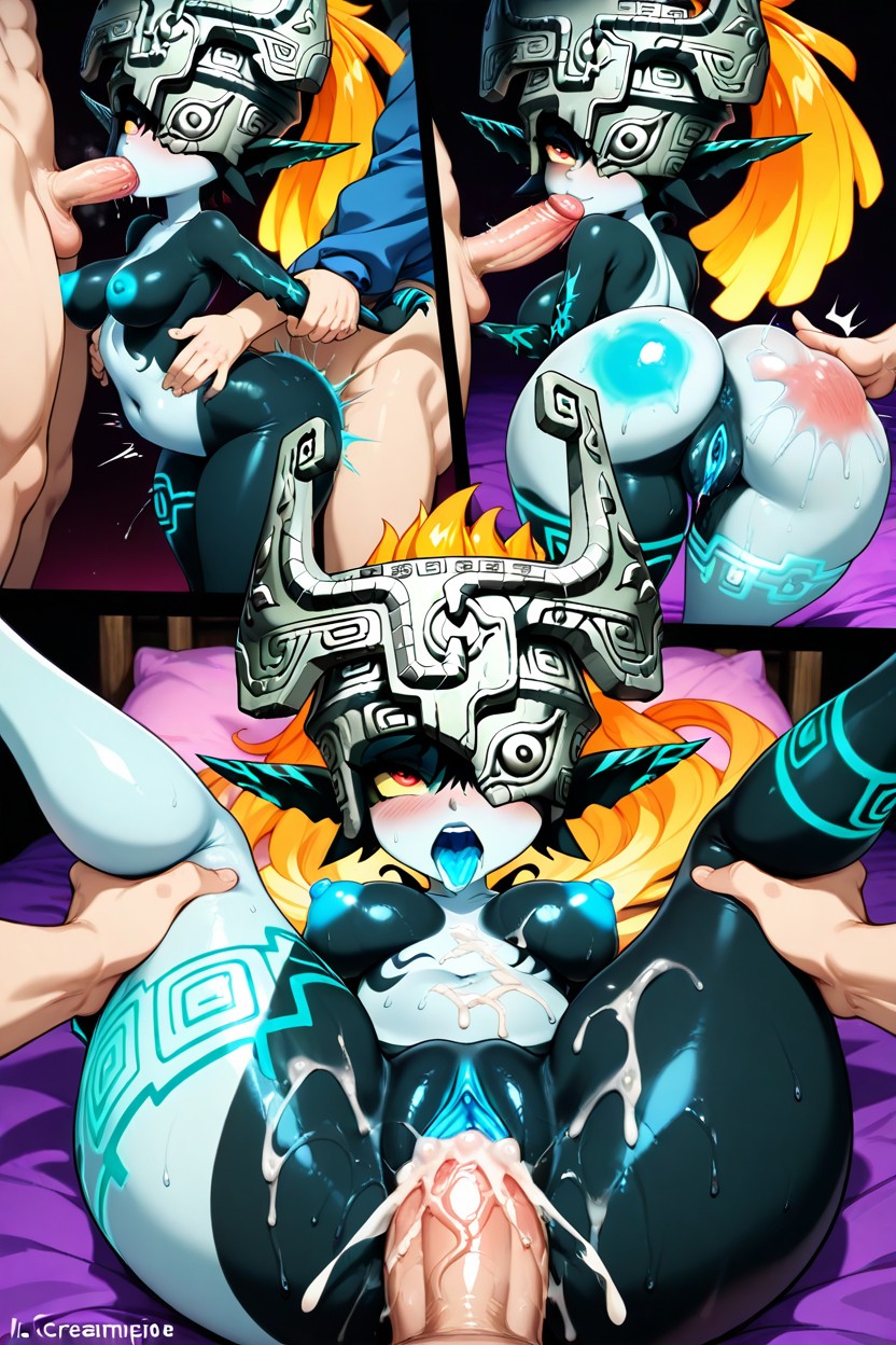 Im P Midna, Teal Lipstick, Orgy Hentai AI Porn