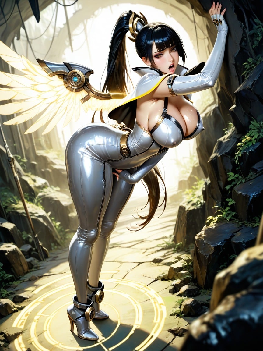 Horny, Very Cropped Capelet, One Winged Hentai AI Porn