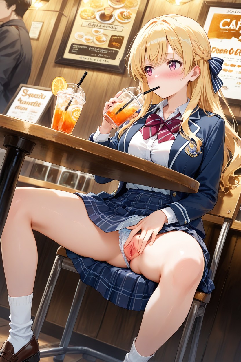 Hd, One Hand Hold Drink, Looking Away Hentai AI Porn
