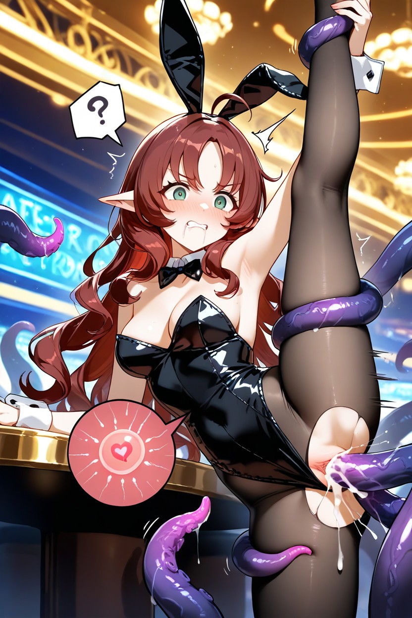 Startled And Confused Expression, Casino, Drooling Hentai AI Porn
