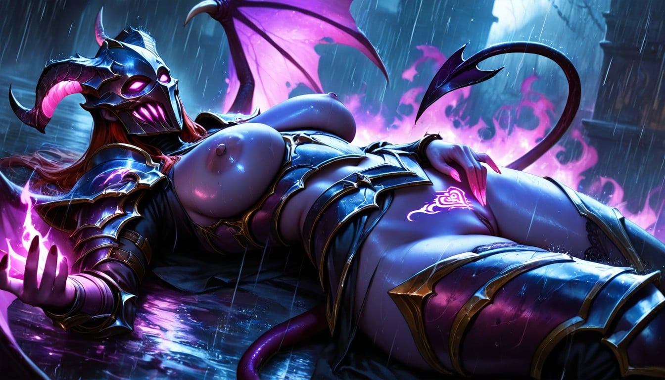 Lilith From Diablo Iv, Contraluz, Demon Horns Porno IA
