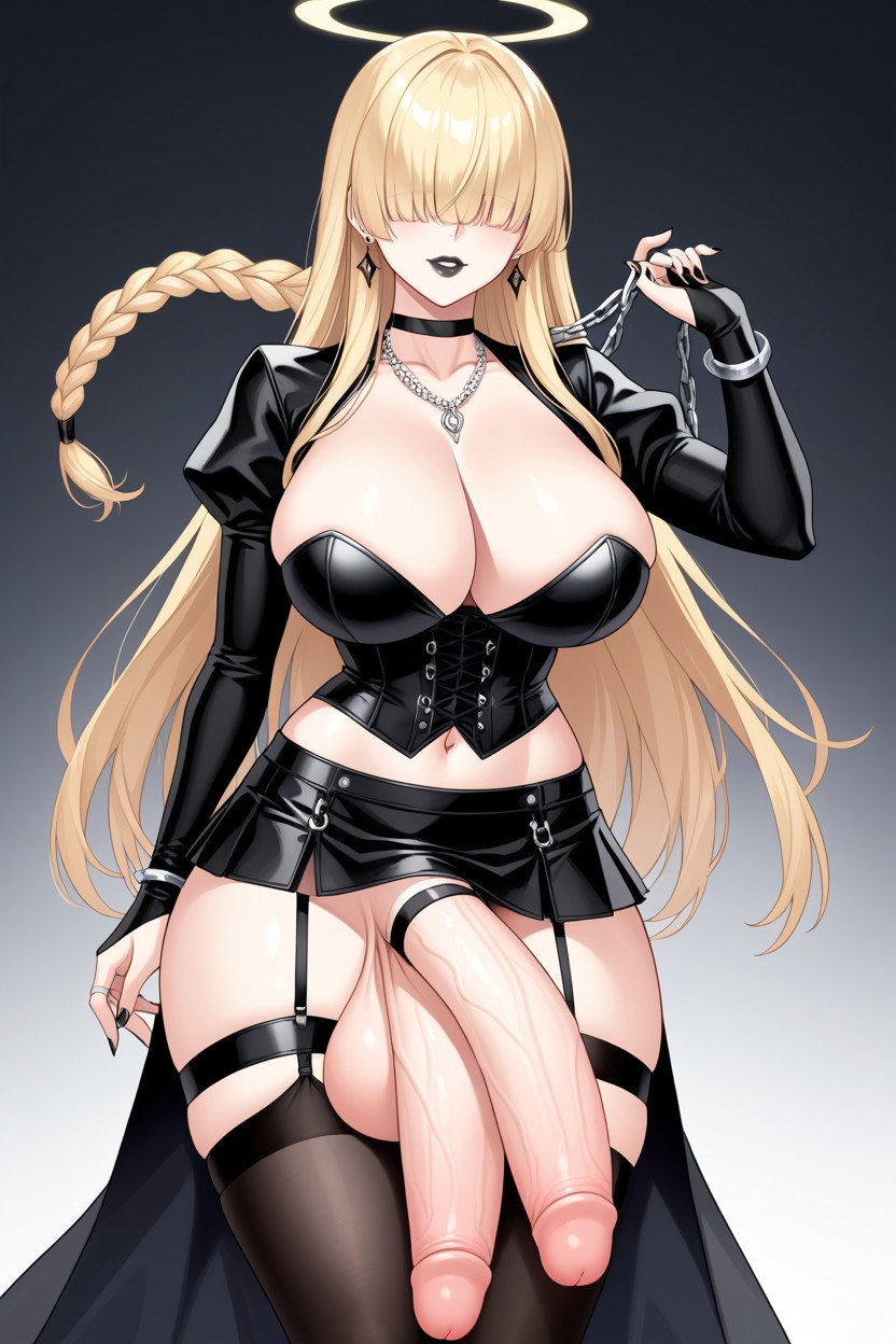 Bangle, Blonde Hair, Braided Hair ニューハーフAIポルノ