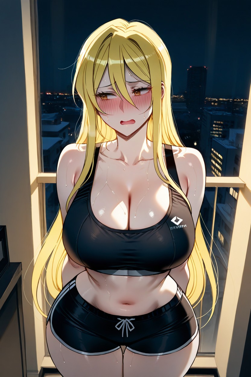 Blushing, Low Contrast, Ambient Lighting Hentai AI Porn