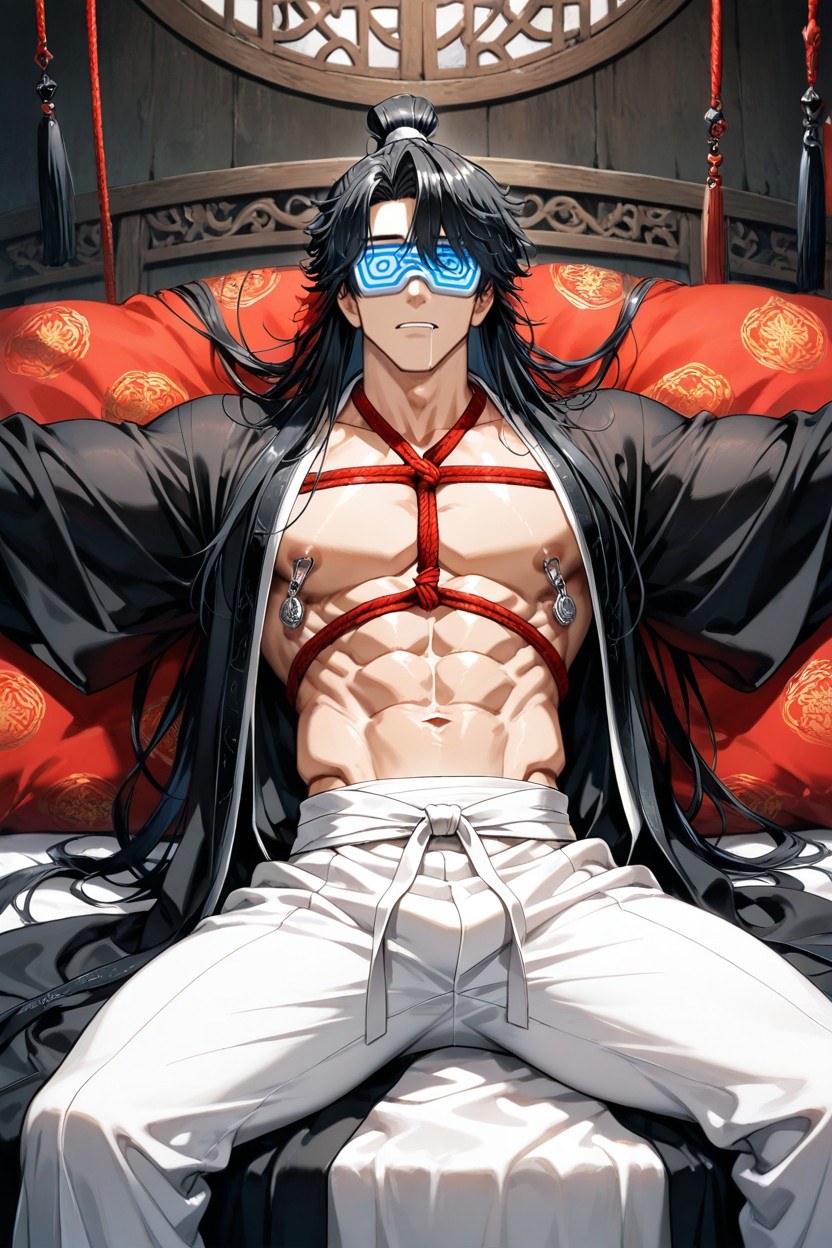 Luxurious Look, White Pants, Grab The Groin AI同性恋黄片