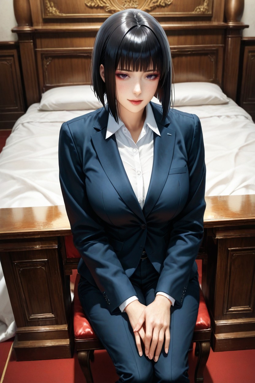Courtroom, Japanese, Arms At A Degree Angle Hentai AI Porn