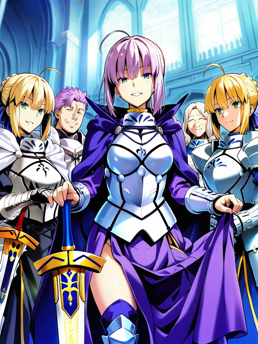 2 People, Armor, 25+ Hentai AI Porn