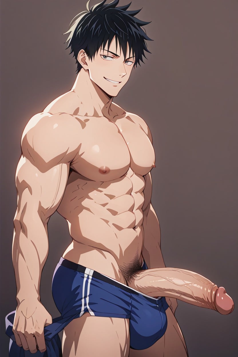 Lean Body, Fully Naked, Pixie Hair ゲイAIエロ