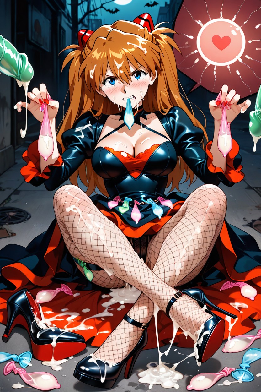 Clothes Covered In Cum, Semen Soaked High Heels, Halloween Hentai AI Porn