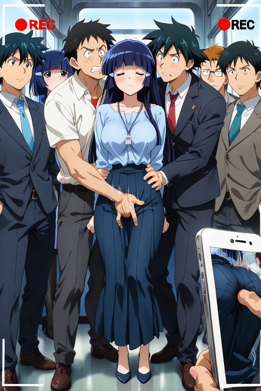 Touched Butt, 25+, Aoki Reika Hentai AI Porn