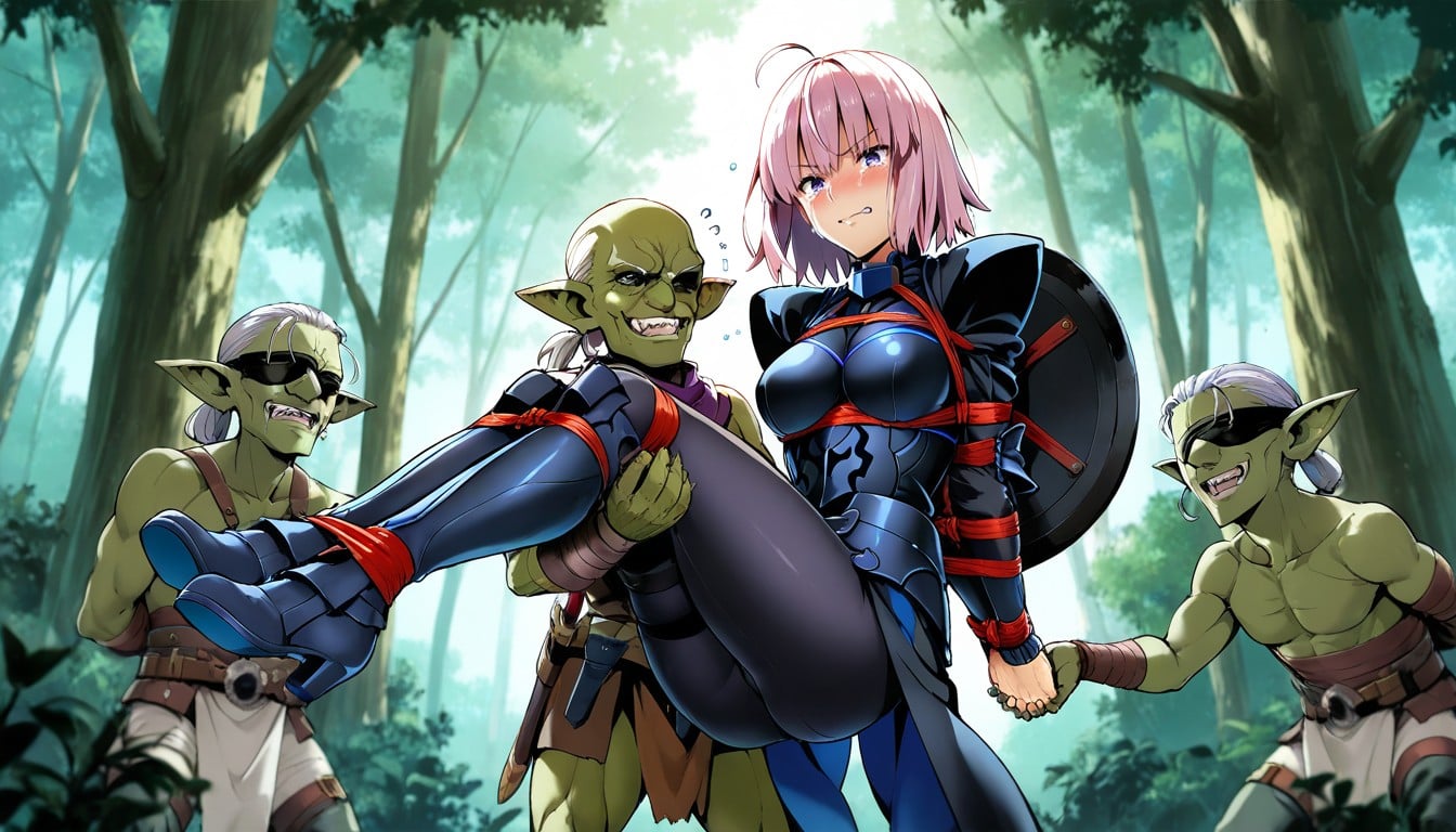 Ultra Detailed, Angry, Male Goblin Hold Hand Of Female Hentai AI Porn