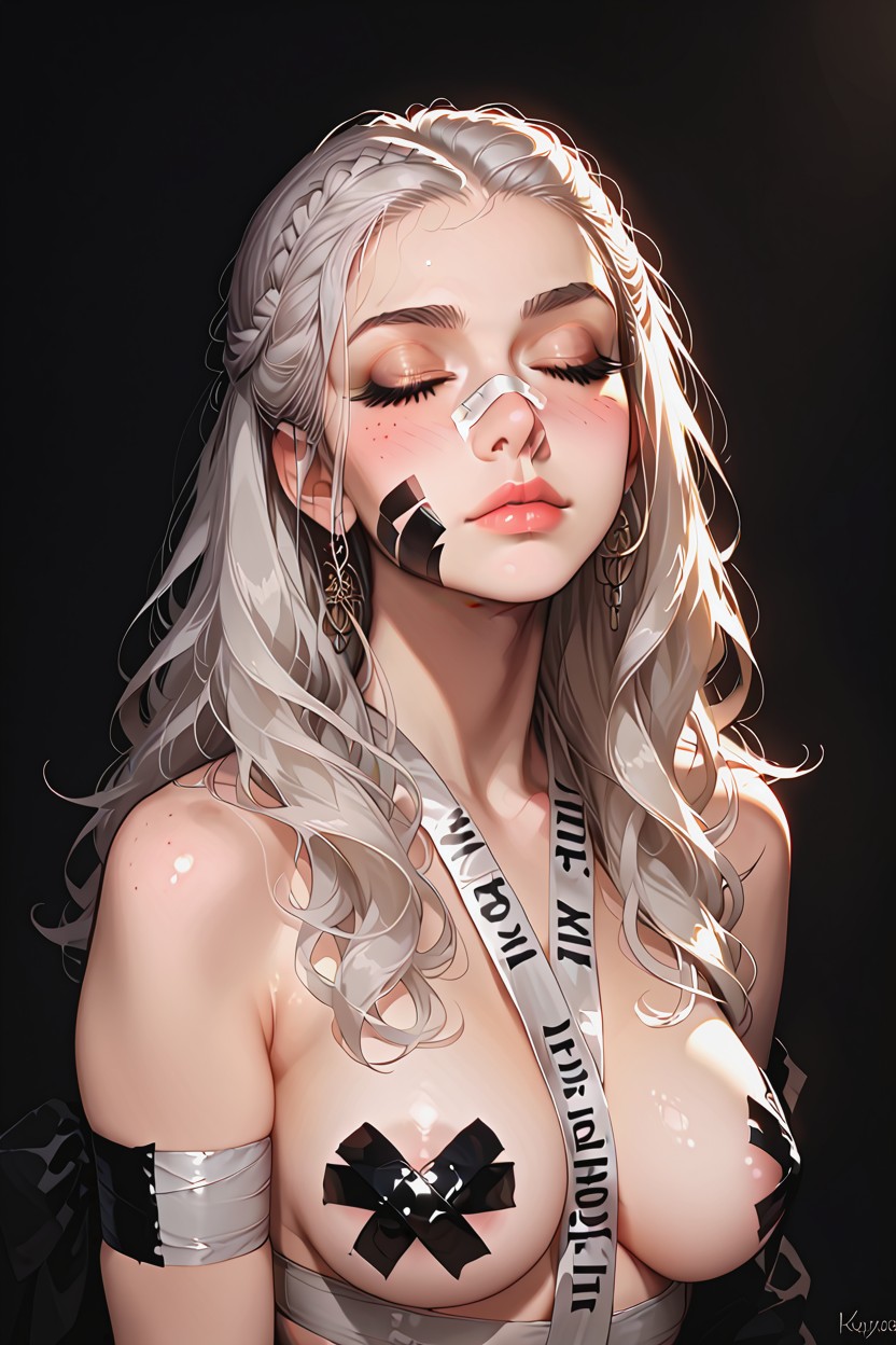 Pale Skin, And Neck, Moody Atmosphere Porno IA