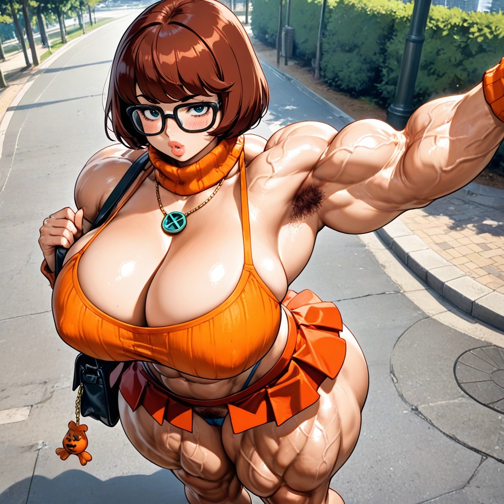 Extremely Large Ass, Knees Together, Small Hentai AI Porn