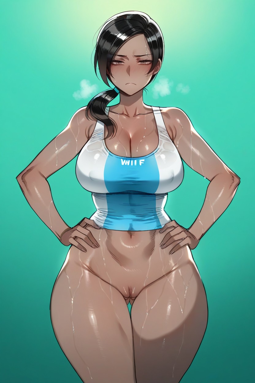 Soft Shading, Uncensored, Front View Hentai IA