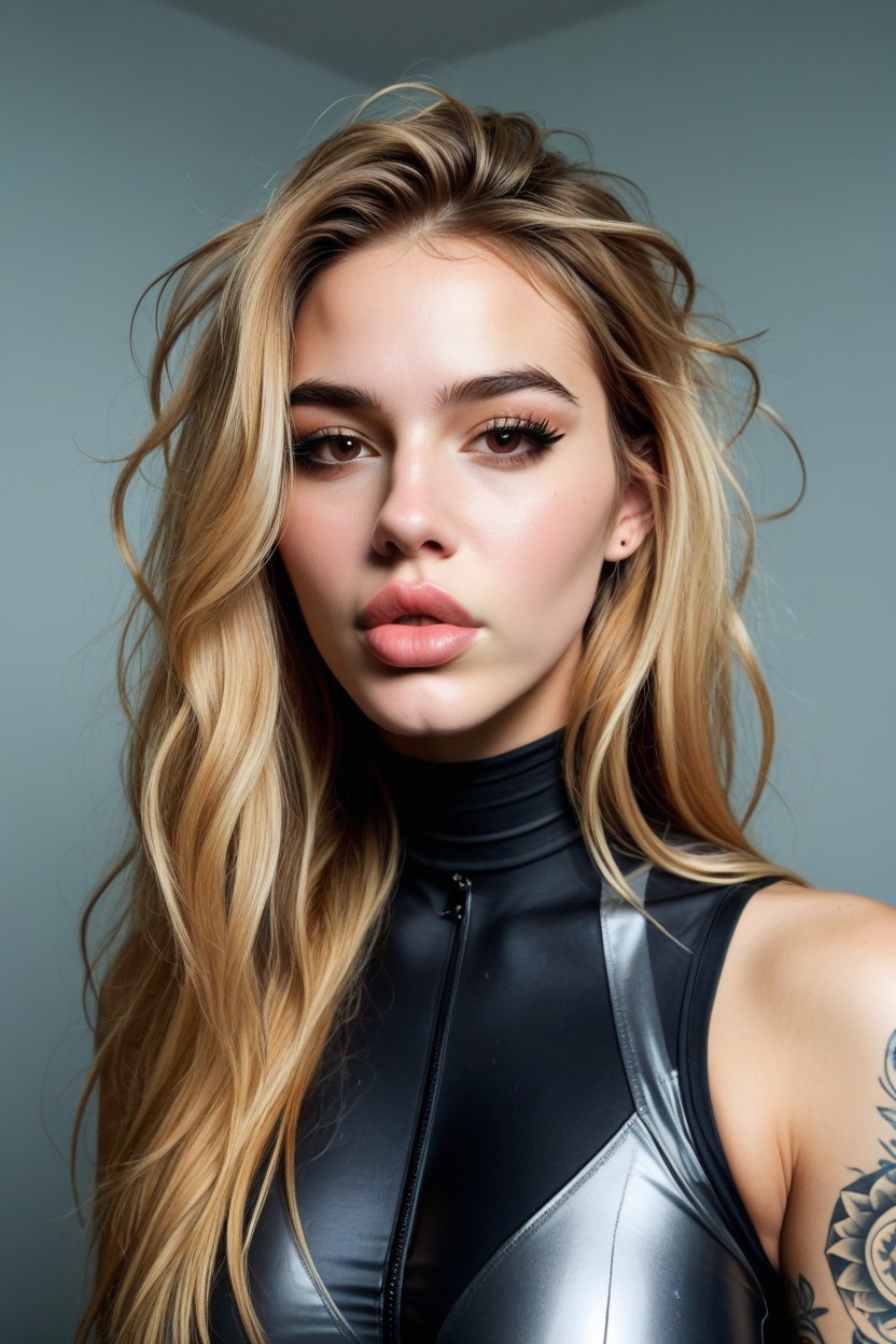 Extreme Tight Lipped Mouth, Delgada, Large Greek Nose Porno IA