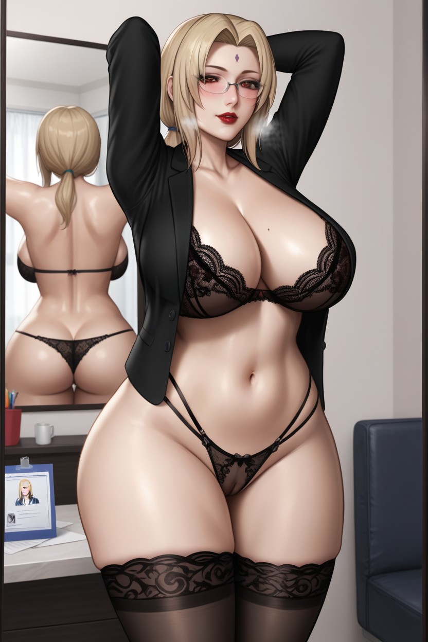 Unbuttoned Exposing Breasts, Whore, Heavy Breathing Hentai IA