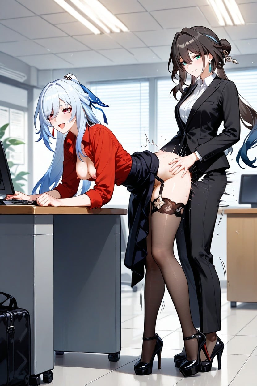Female Only, Perfect Body, Full Body Hentai AI Porn