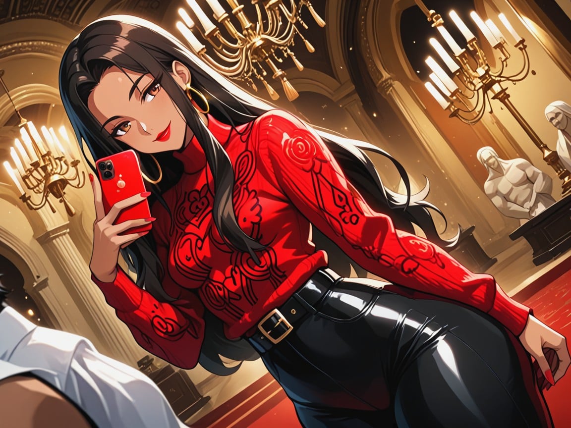 Tight Large Ass, Glossy Finish, Snatched Waist AI Porn