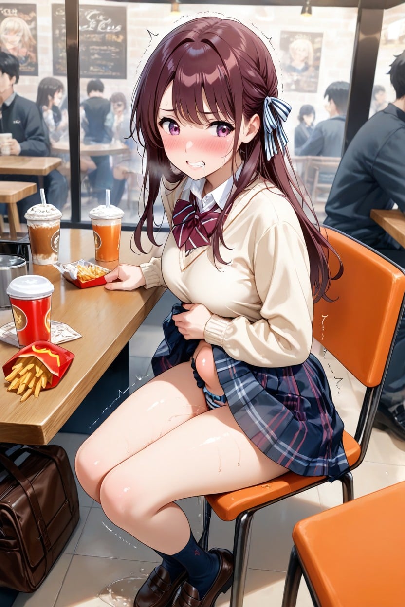 Legs Together, Drool, Blushing Hentai AI Porn
