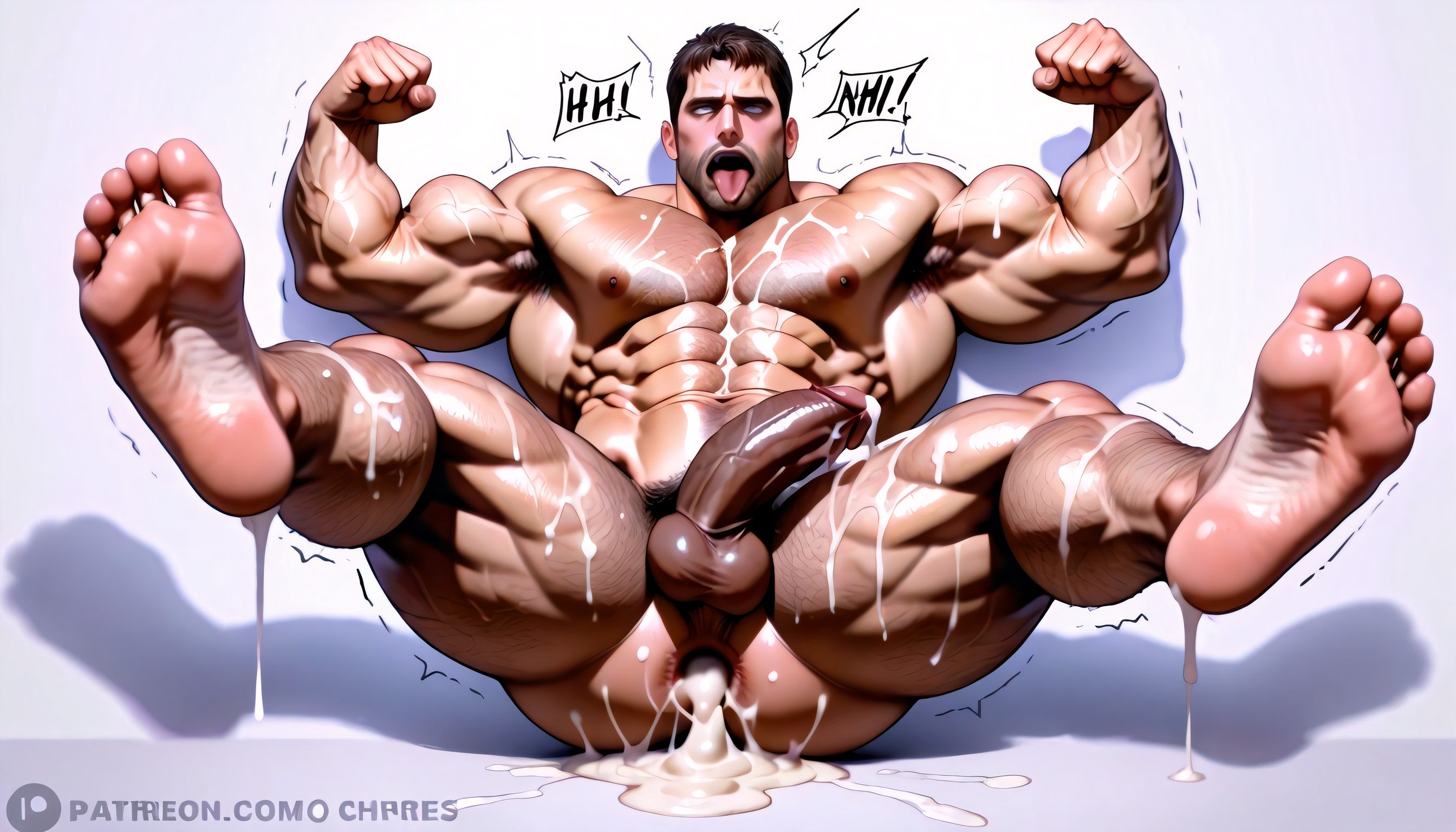 Fit Body, Cream Pie, Hyper Stretched Anus AI Gay Porn