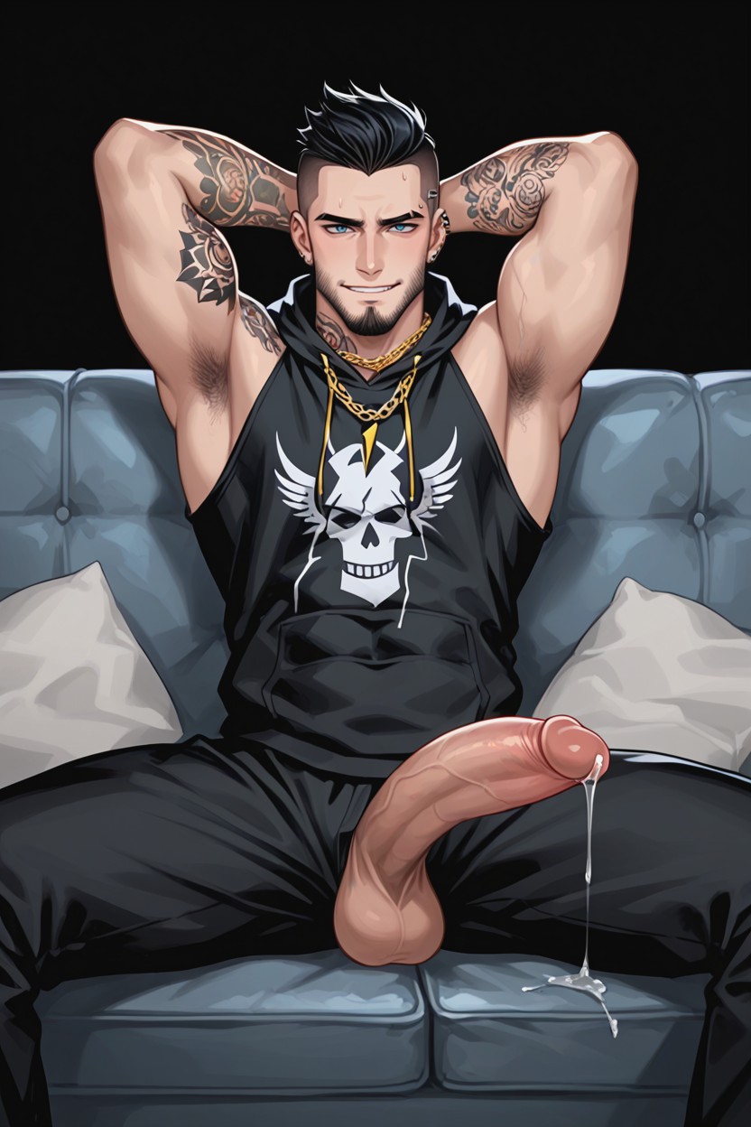 Electricity Powers, Dios Del Trueno Como Vergón, Pulling Down Sweatpants Pornografia gay com IA