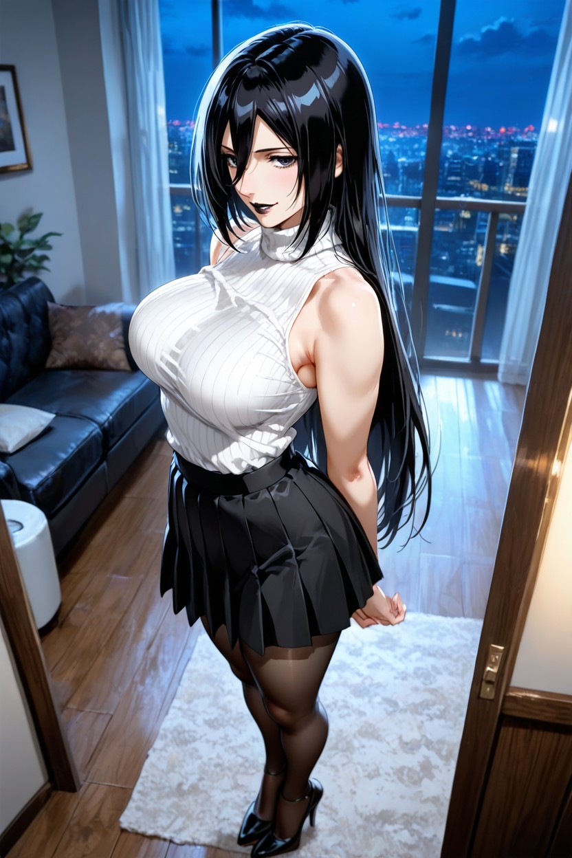 Feet Together, No Scarf, Skinny Hentai AI Porn