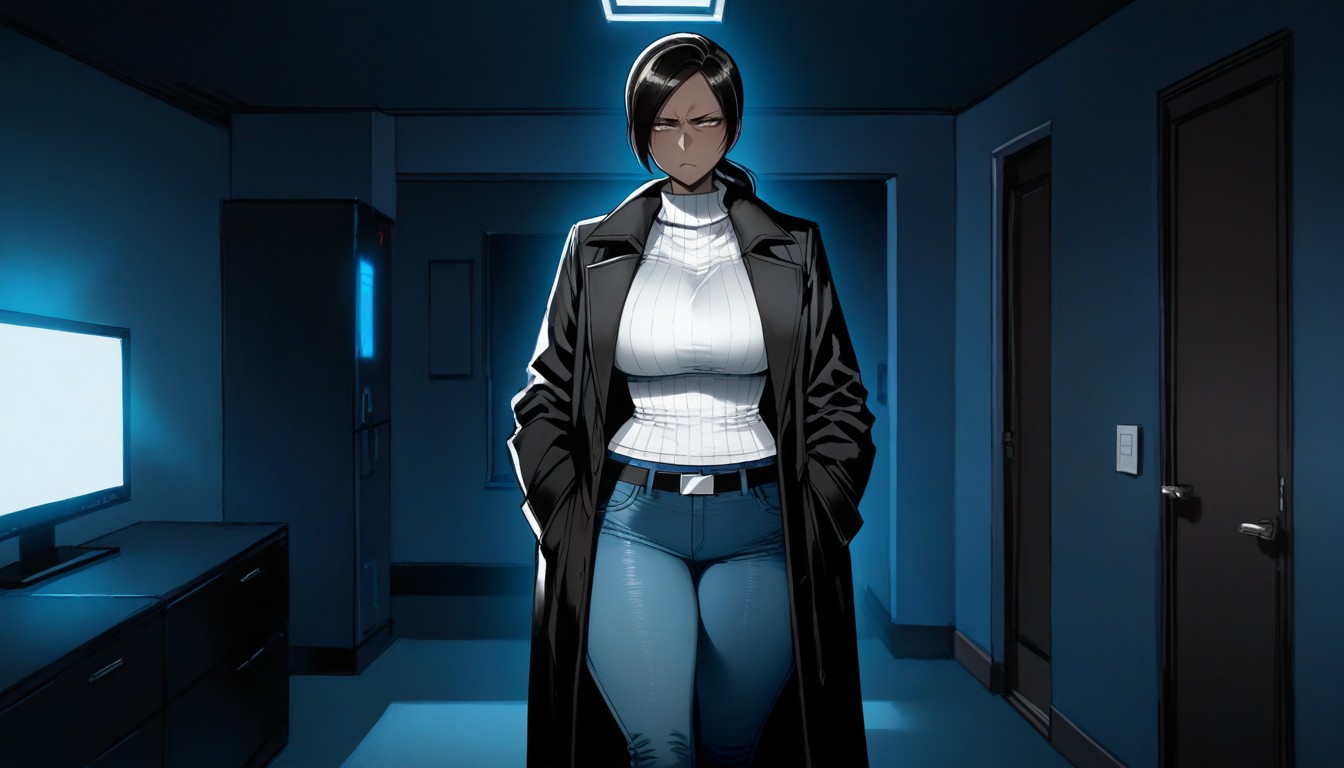 Dark Brown Skin, 25+, Ratatatat Art Style Hentai AI Porn