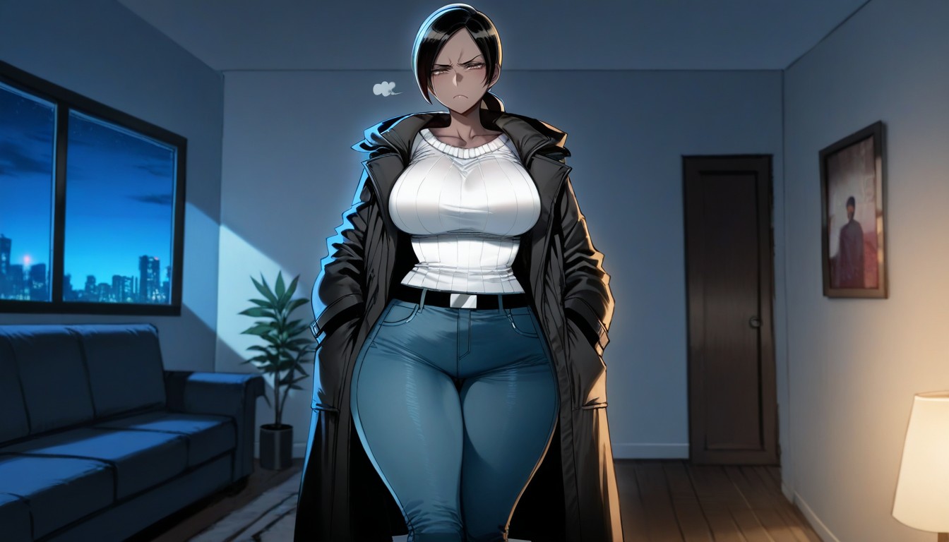 Alone, Curvy Milf, Silent Hentai KI Porno