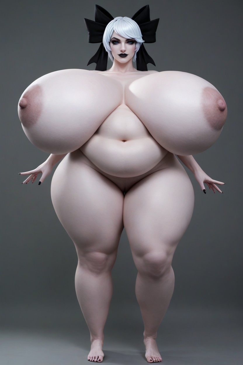 Colossal Fat Stomach, Eyes Wide Open, Cosplay AI Porn
