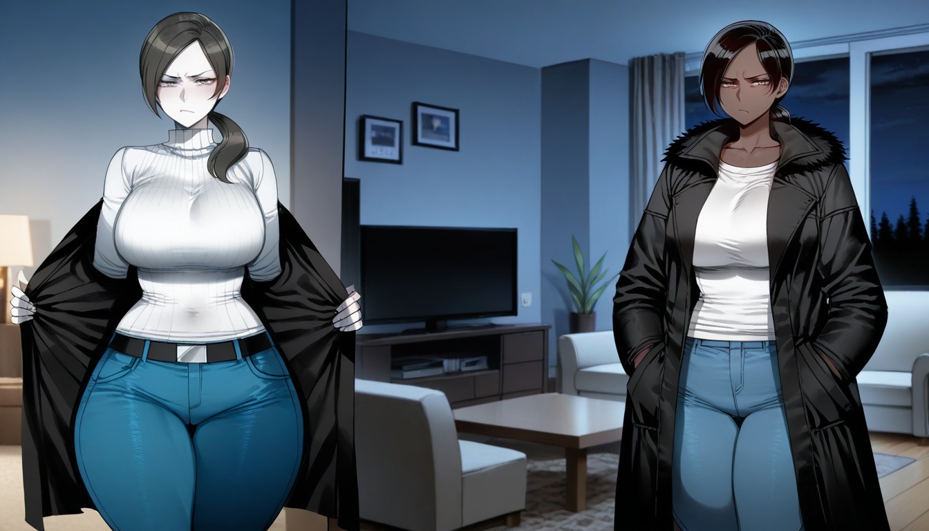 Front View, Detailed, Thick Thighs Hentai AI Porn