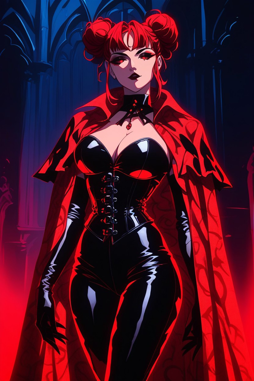 Corset, Sharp Lines And Edges, Escote Hentai IA