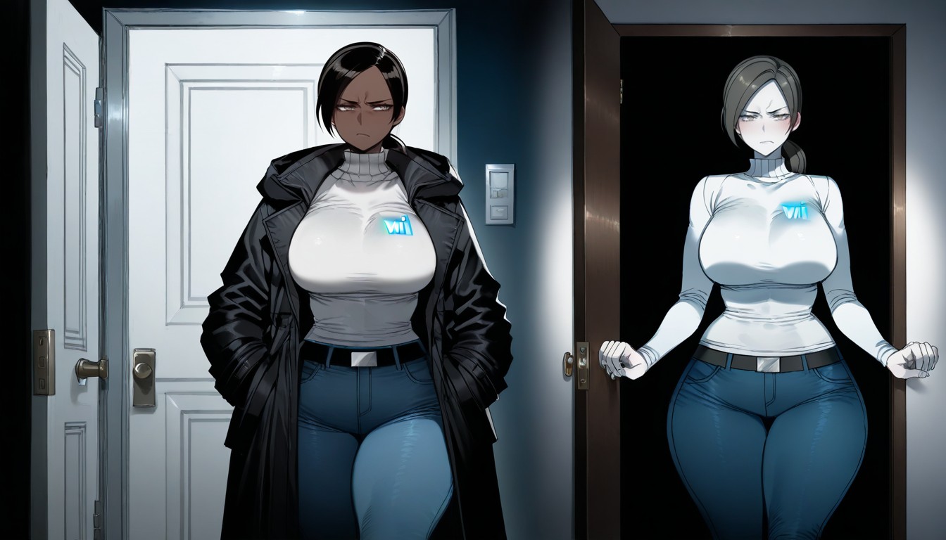 Silent, Hands In Coat Pockets, Brown Eyes Hentai AI Porn