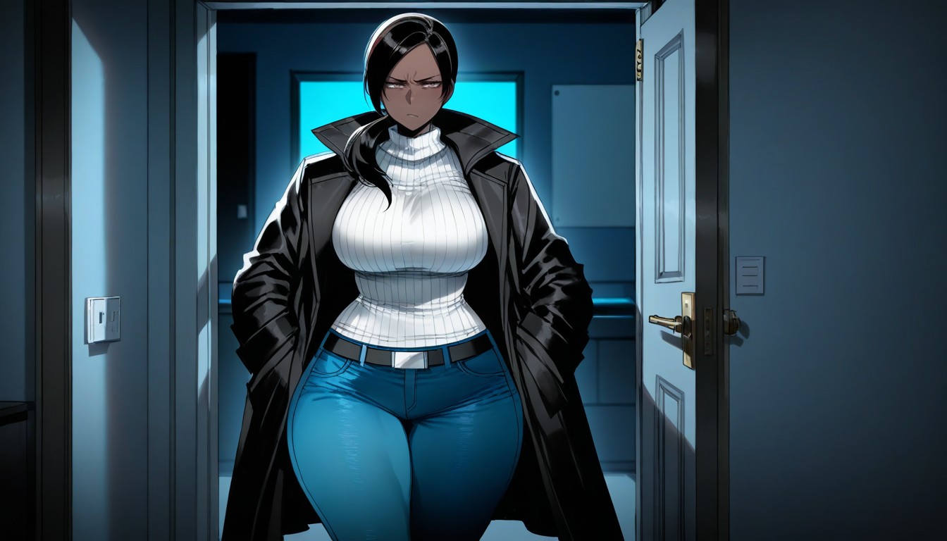 Soft Shading, Hands In Coat Pockets, 25+ Hentai AI Porn