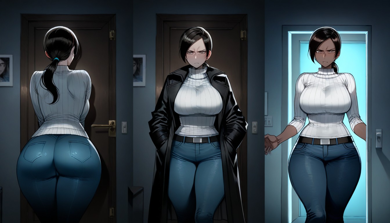 Smooth Lines, Primer Plano, Black Coat Hentai IA