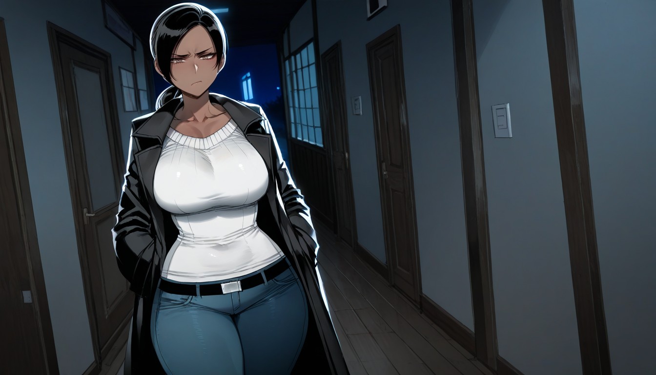 Hands In Coat Pockets, Silent, Thick Thighs AI黃漫