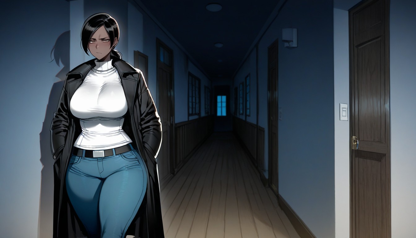Wii Fit Trainer, Front View, Black Hair Hentai IA