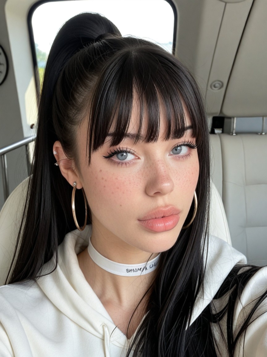 Blue Eyes, Round Pretty Face, Pink Soft Hoodie Porno IA