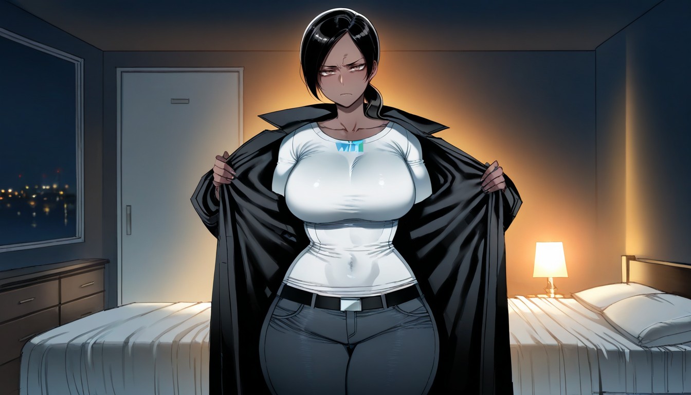 Silent, Wide Hips, Standing Alone Hentai AI Porn