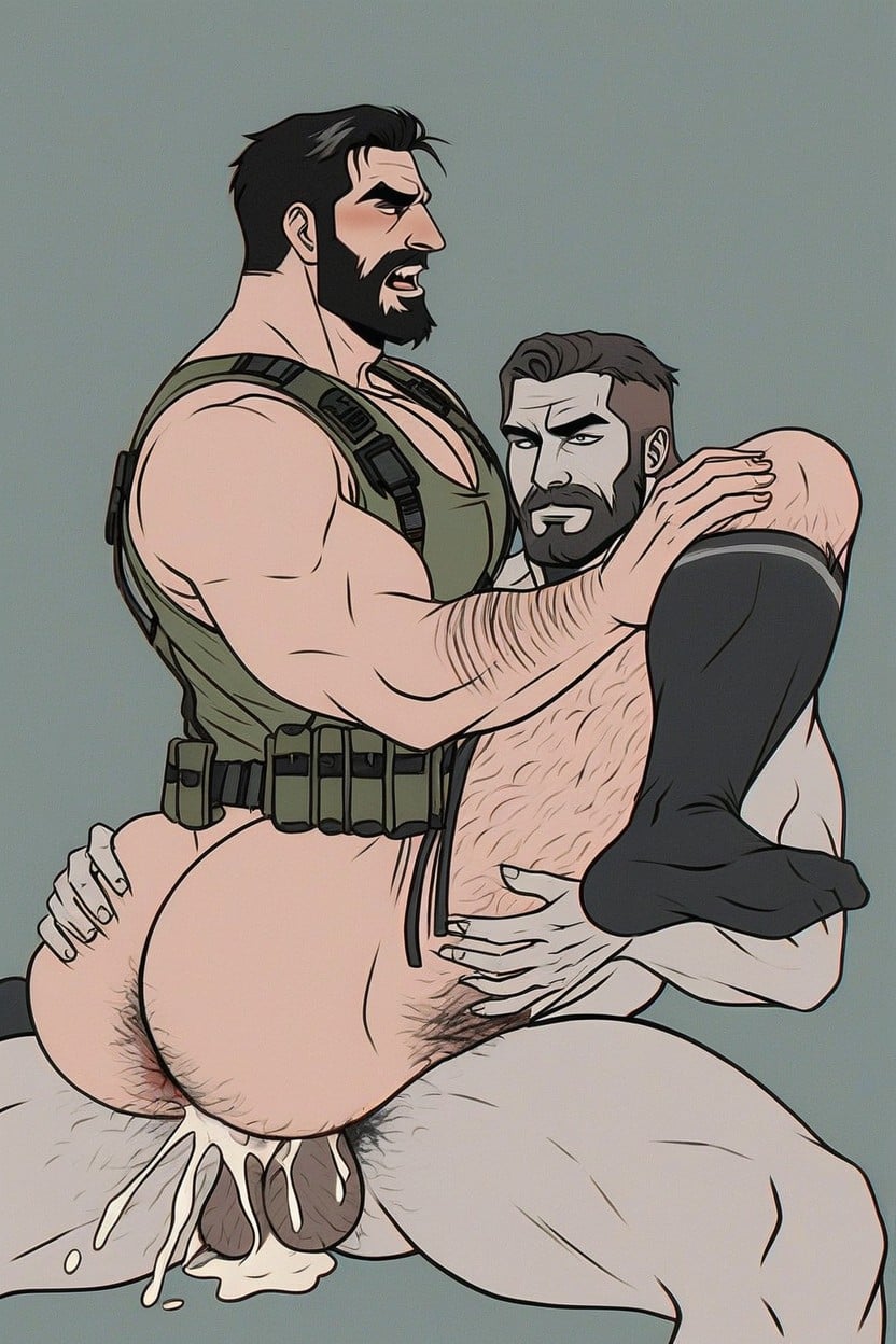 Aggressive Gay Sex, Tactical Sneaking Suite, Big Pecs AI Gay Porn