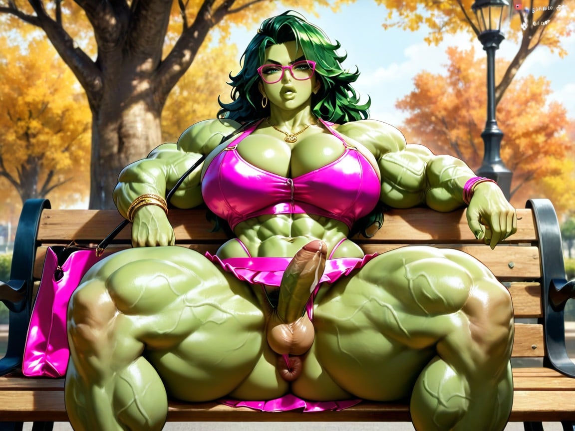 Small, Massive Muscle Delts, She Hulk Hentai AI Porn