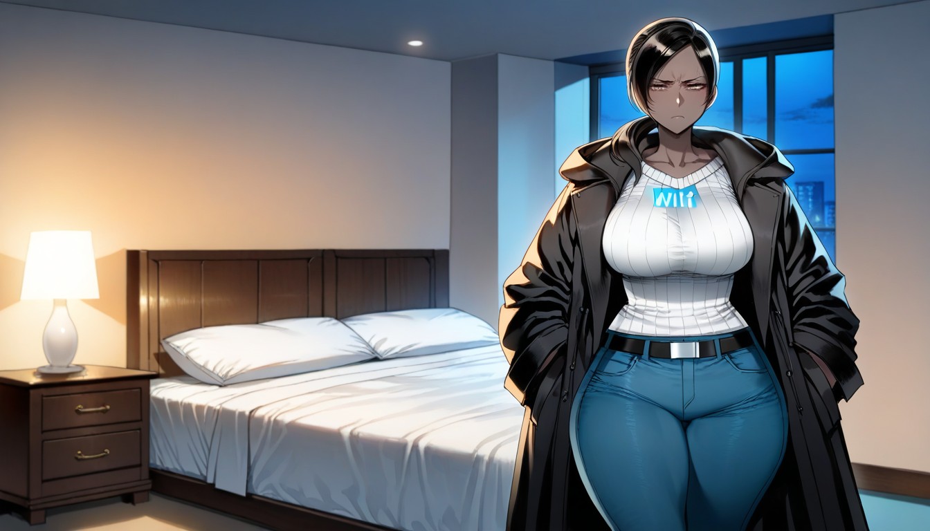 Brown Eyes, 25+, Smooth Skin Hentai IA