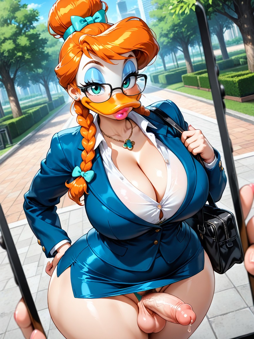 Thick, Mini Falda, Wide Hips Hentai IA