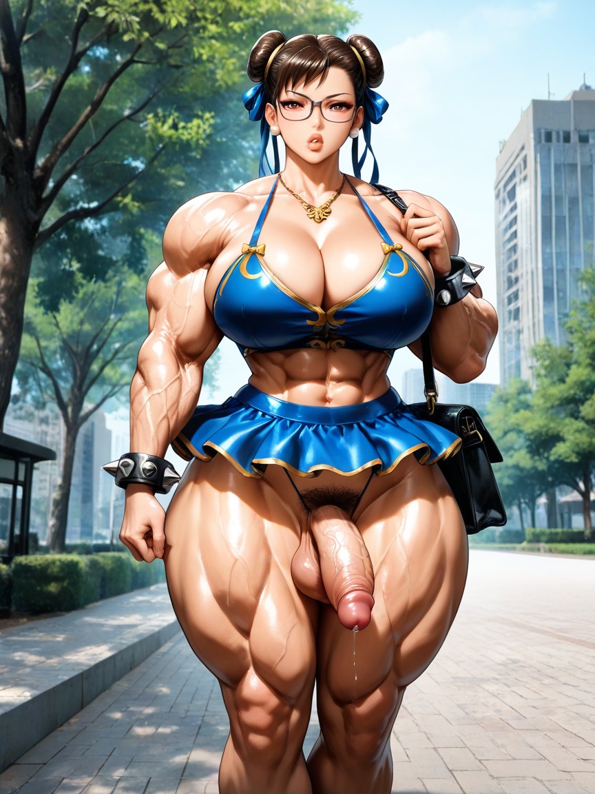 Ultra Muscular, Foreskin, Poils Pubiens Porno IA Hentai