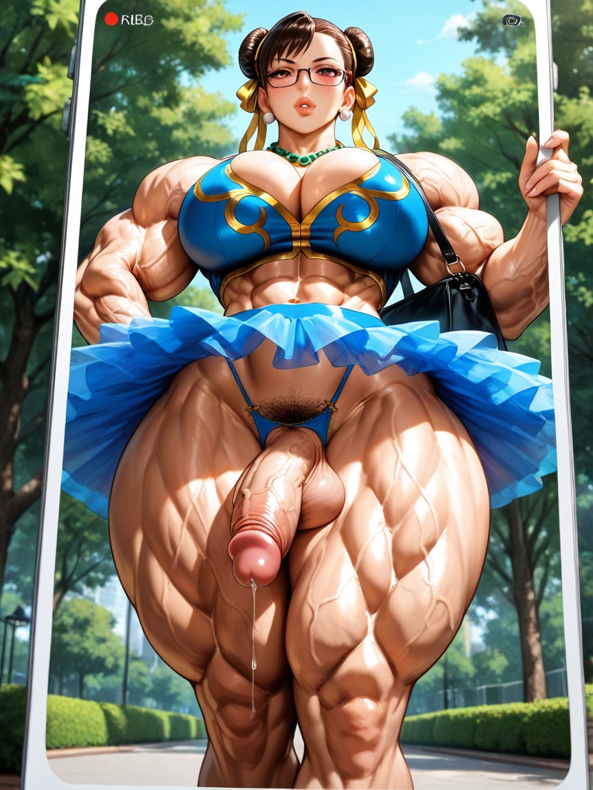 Thick Thighs, Pubic Hair, Glasses Porno IA Hentai