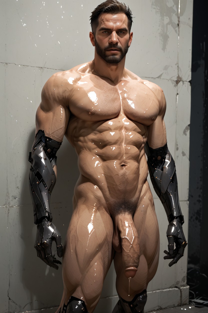 Foreskin, Flaccid Cock, Top Down AI Gay Porn